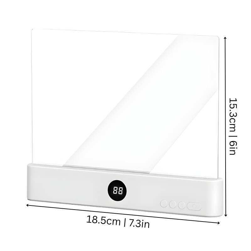 Plochá LED čtecí lampa | 3 režimy osvětlení | Nabíjení přes USB s časovačem | PageGlow