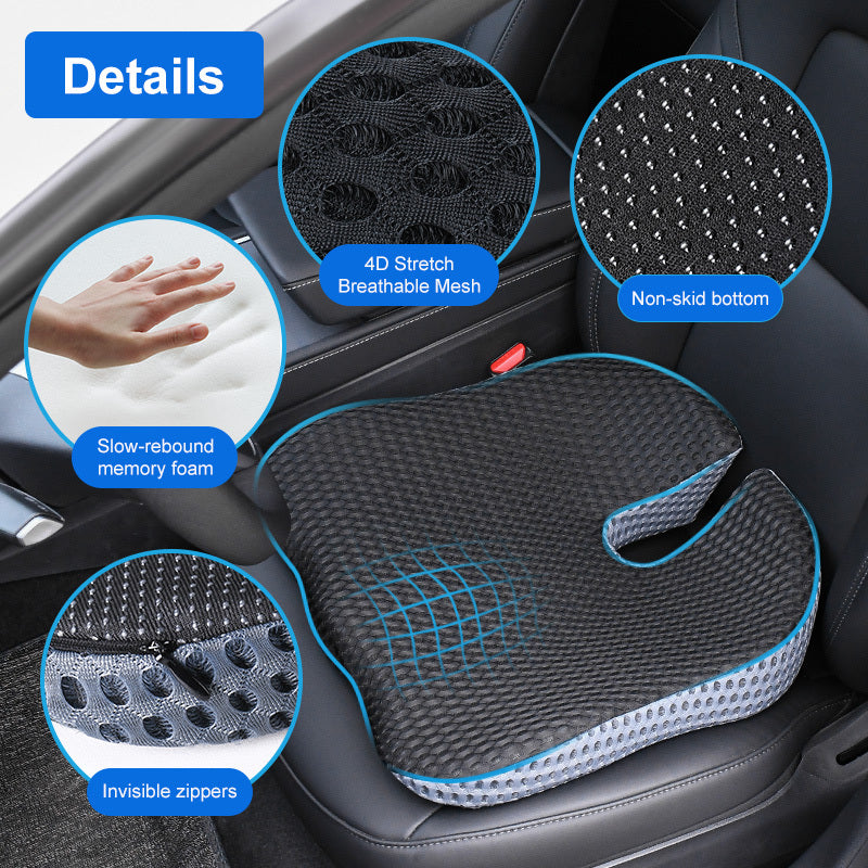 Autostolspude af memory-skum | med halebensudskæring | skridsikker | CoreCushion