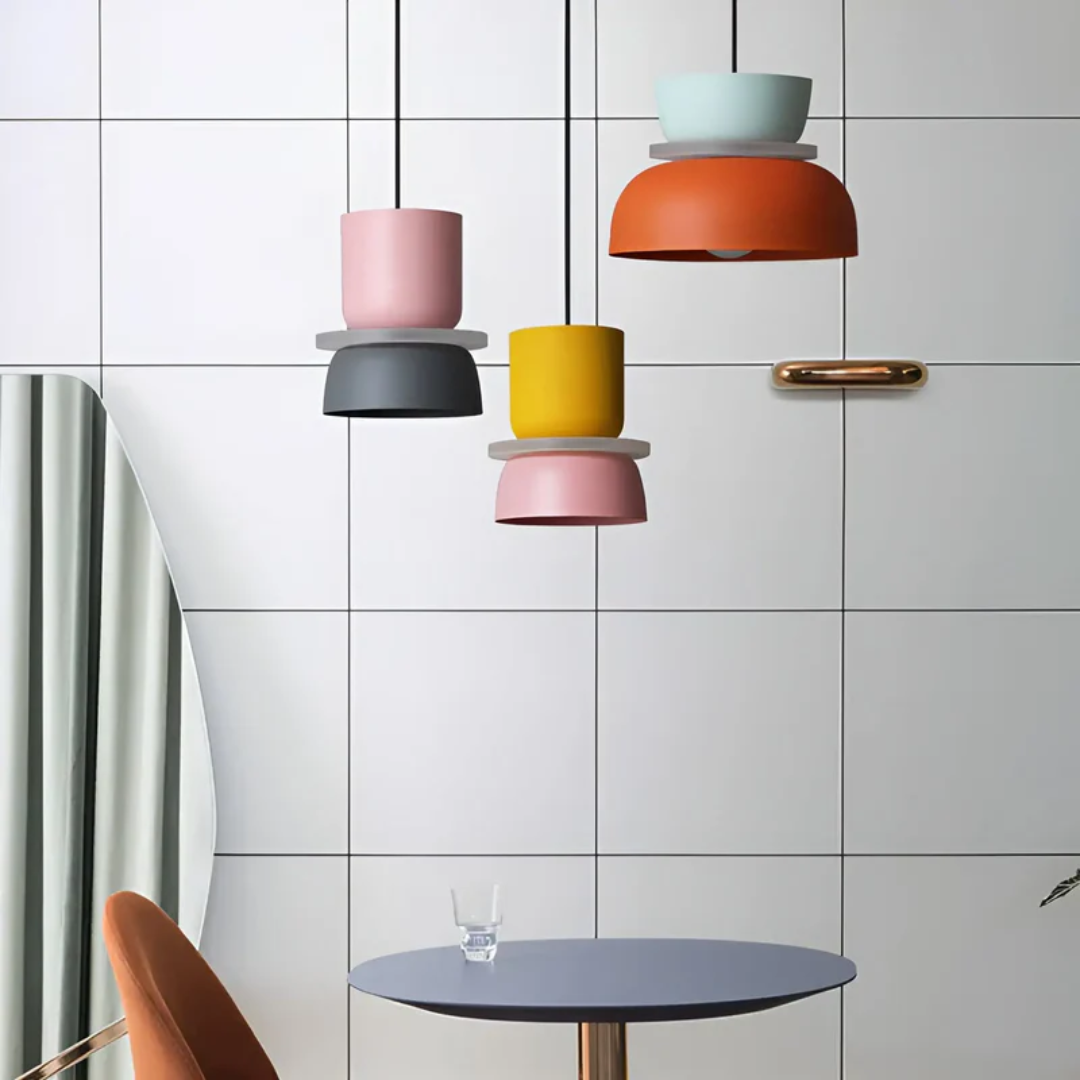 LED-pendellampe | Macaron-look | Varmt lys | Macaroon