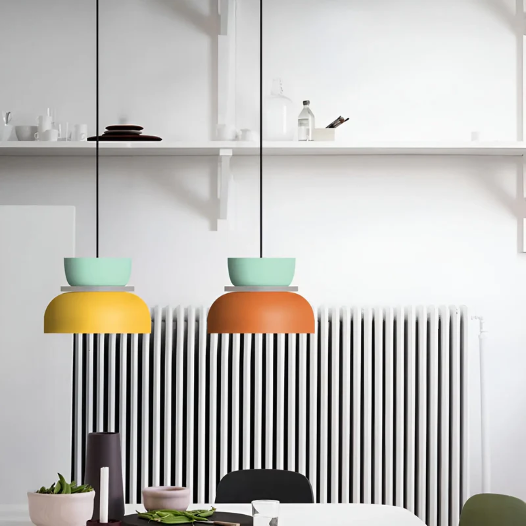 LED-pendellampe | Macaron-look | Varmt lys | Macaroon