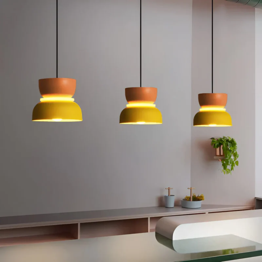 LED-pendellampe | Macaron-look | Varmt lys | Macaroon