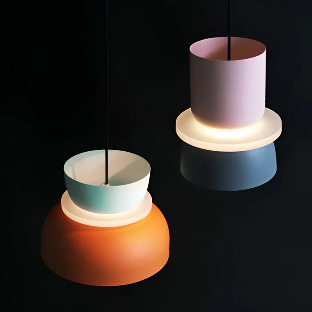 LED-pendellampe | Macaron-look | Varmt lys | Macaroon