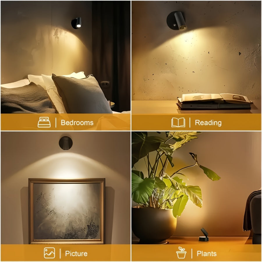 LED reflektor | Otočný bodový reflektor | Akcentové osvětlení pro obrazy a police | SpotGlow