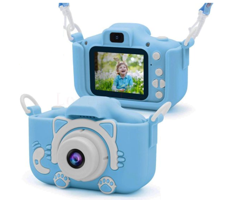 Appareil photo pour enfants | Vidéo et photo HD | Design résistant aux chocs avec dragonne | SnapKid