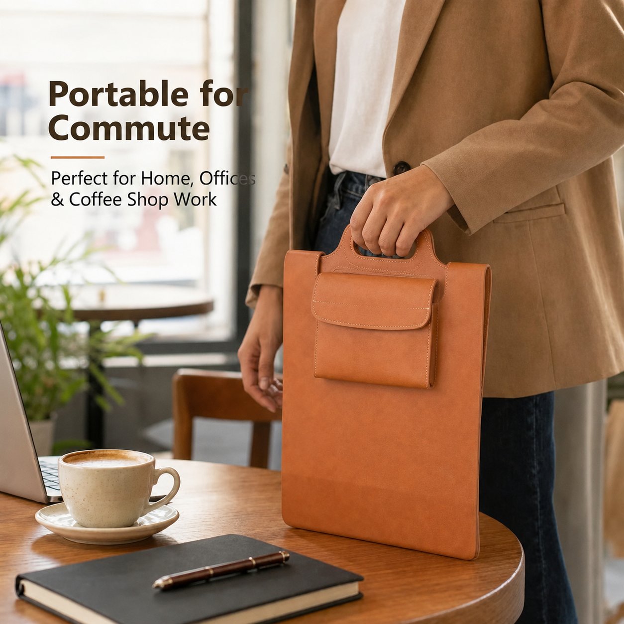 Estação de carregamento sem fios dobrável 3 em 1 | numa bolsa para portátil | Carrega telemóvel, smartwatch e auriculares | DeskFold