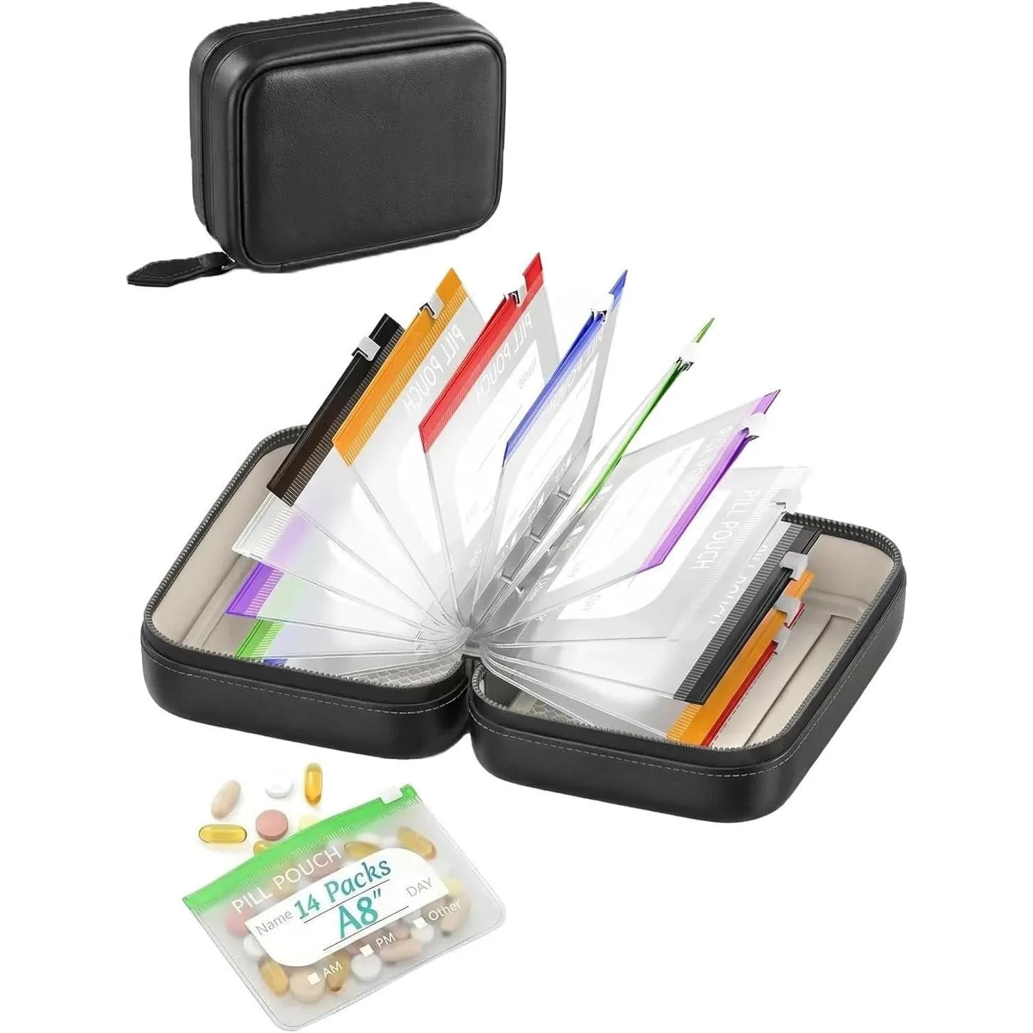 Pillenorganizer | Waterdichte zakjes om te labelen | Weekoverzicht | PillPocket