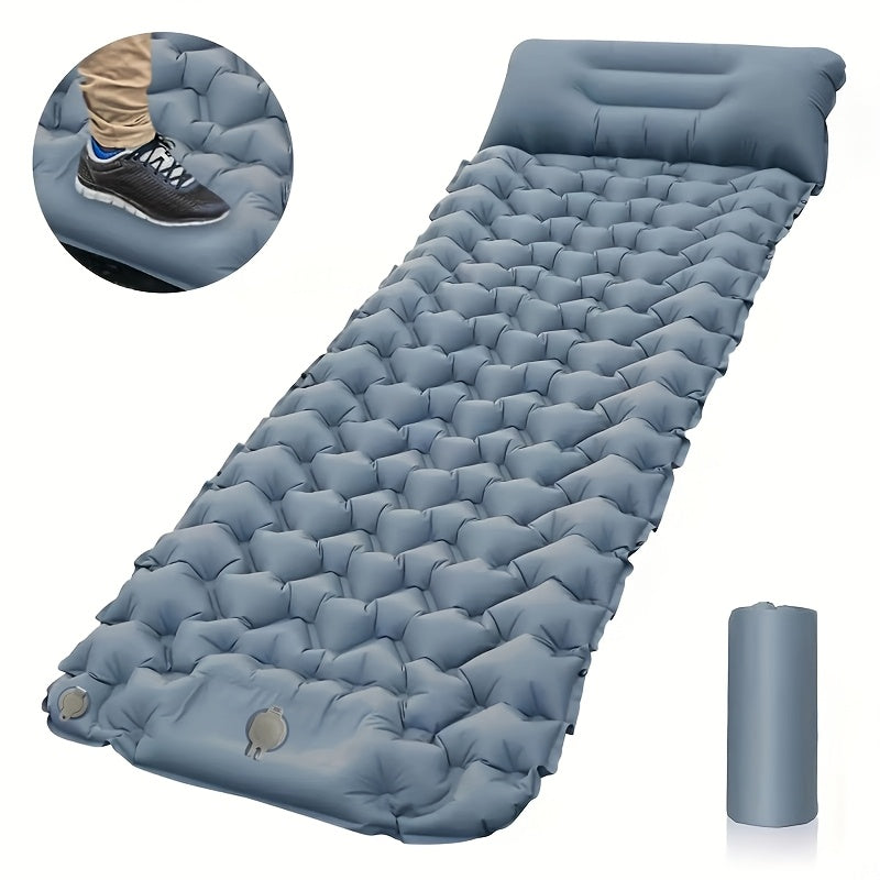 Matelas de camping gonflable | Pompe à pied et oreiller | Gonflé en quelques secondes | TrailBed