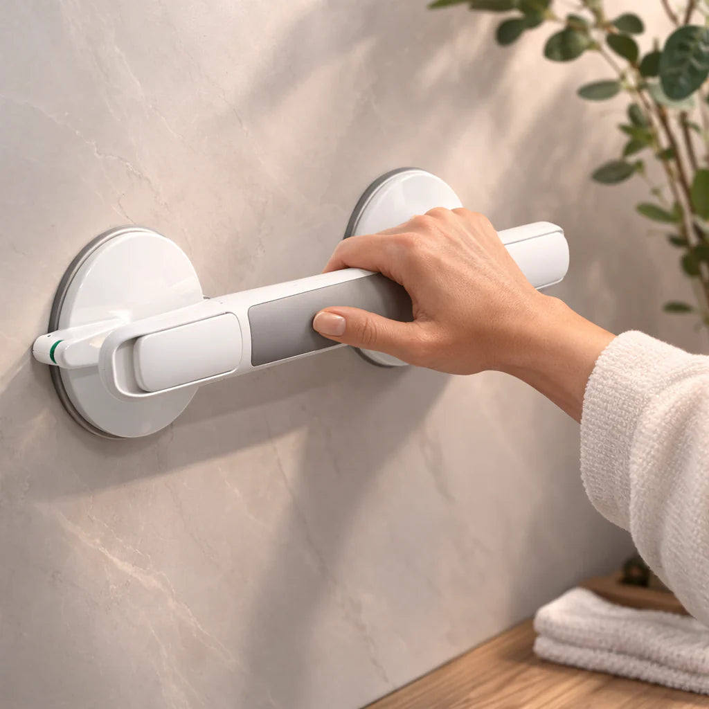 Grebsstang til bruser, badekar eller toilet | Uden boring | Sikker greb | StableHold