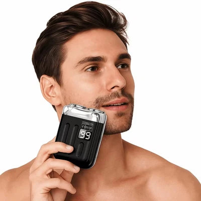 Mini elektrický holicí strojek | Dvojitá hlavice | Kompaktní | PocketShave