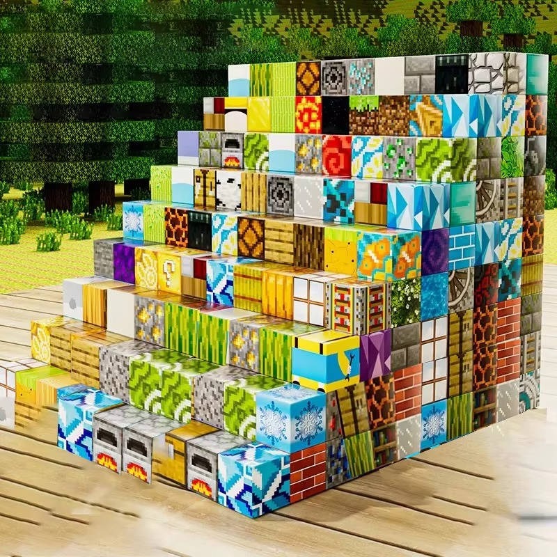 Set di blocchi magnetici per bambini | 8 lati magnetici per blocco | Con scatola portaoggetti | ClickCraft