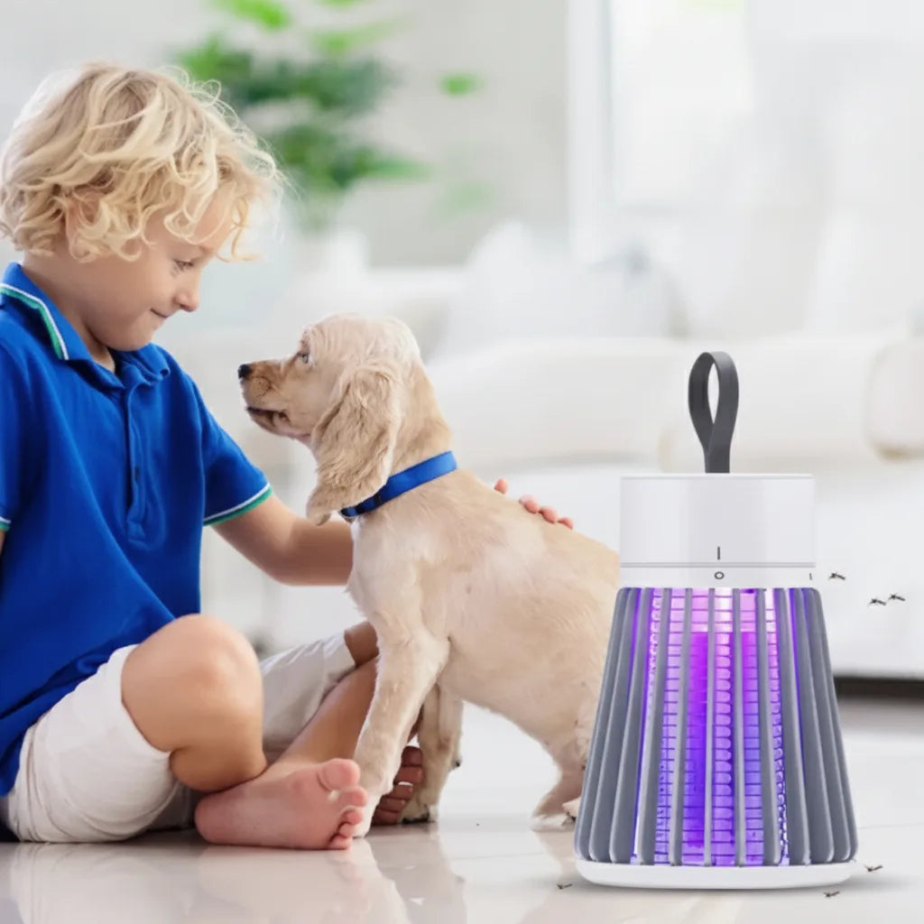 Disinfestatore per insetti con luce UV | Silenzioso sotto i 35 dB | Ricaricabile via USB | LumiTrap