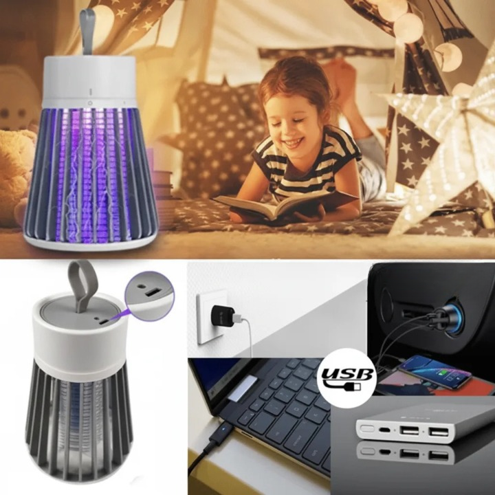 Disinfestatore per insetti con luce UV | Silenzioso sotto i 35 dB | Ricaricabile via USB | LumiTrap
