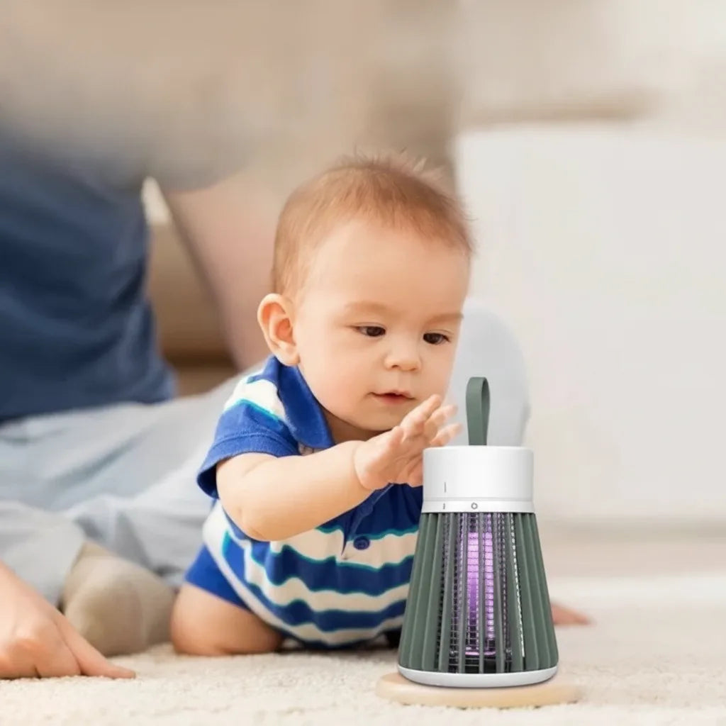 Disinfestatore per insetti con luce UV | Silenzioso sotto i 35 dB | Ricaricabile via USB | LumiTrap