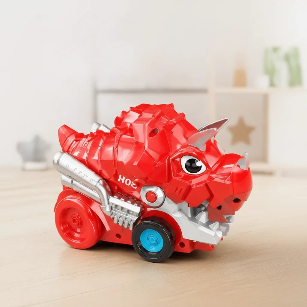 Remote-Controlled Dinosaur Truck | With Swallowing Function | Includes Toy Cars & Remote Control | RexRacer
