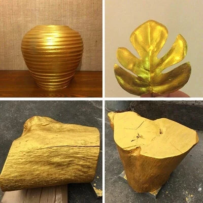 Kimalteleva vaaleankultainen lakka | Vesipohjainen | Metallinen kultakiilto | LustreGold