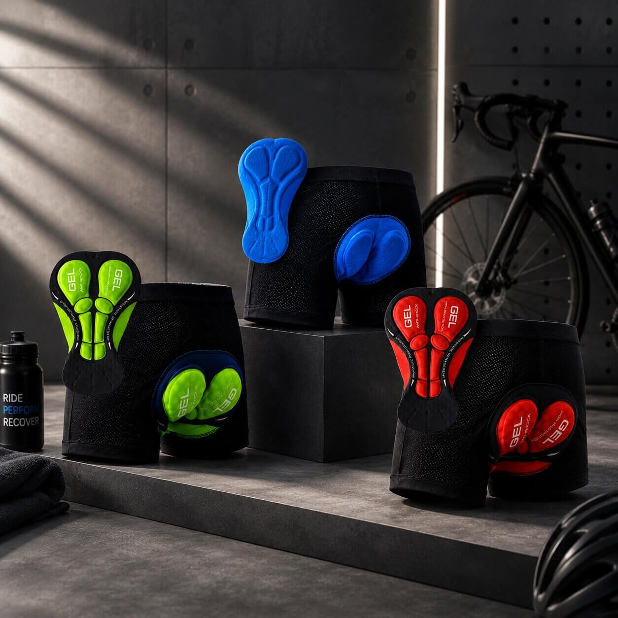Pantalones de ciclismo para mujer y hombre | Almohadilla de gel 5D | Transpirables y elásticos | CoreSeat