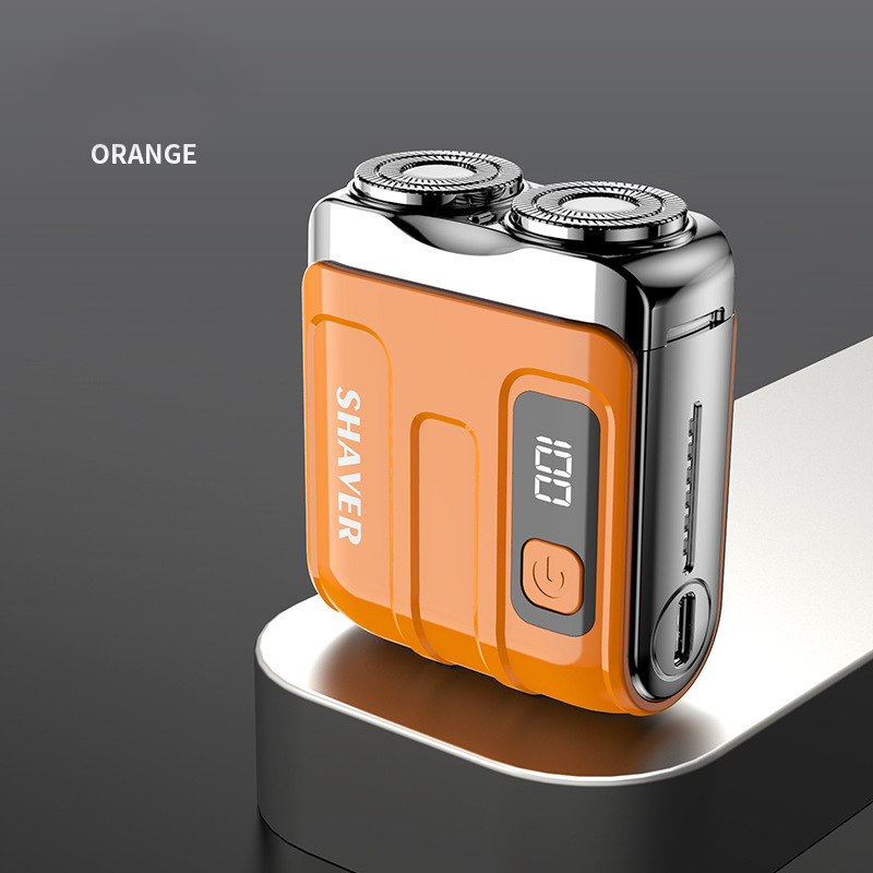 Rasoio elettrico mini portatile | Con testina doppia lama | Sensore per barba e display LED | PocketEdge