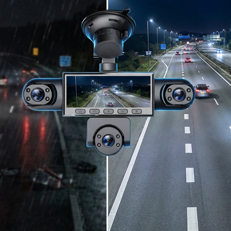 Dashcam con più telecamere e visione notturna | Sistema a 4 o 5 telecamere | Sensore G e sorveglianza parcheggio | ViewGuard
