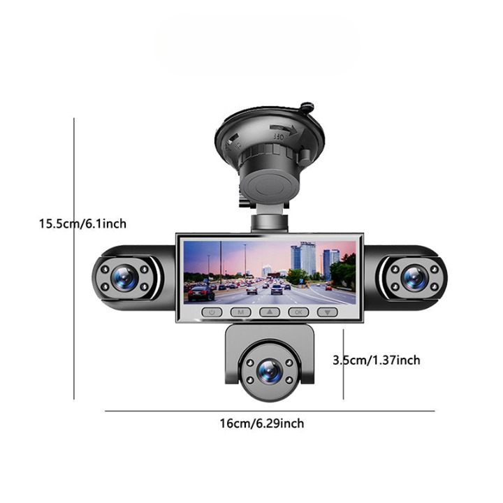 Dashcam con più telecamere e visione notturna | Sistema a 4 o 5 telecamere | Sensore G e sorveglianza parcheggio | ViewGuard