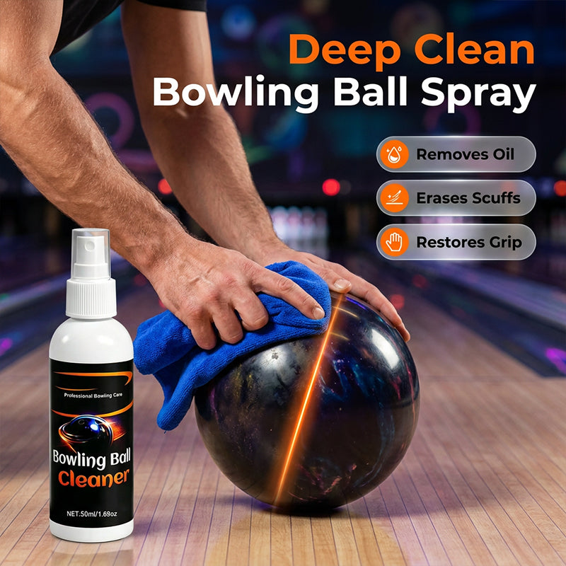 Professional Bowling Ball Cleaner Restores Grip | Spray & Wipe | BallBright