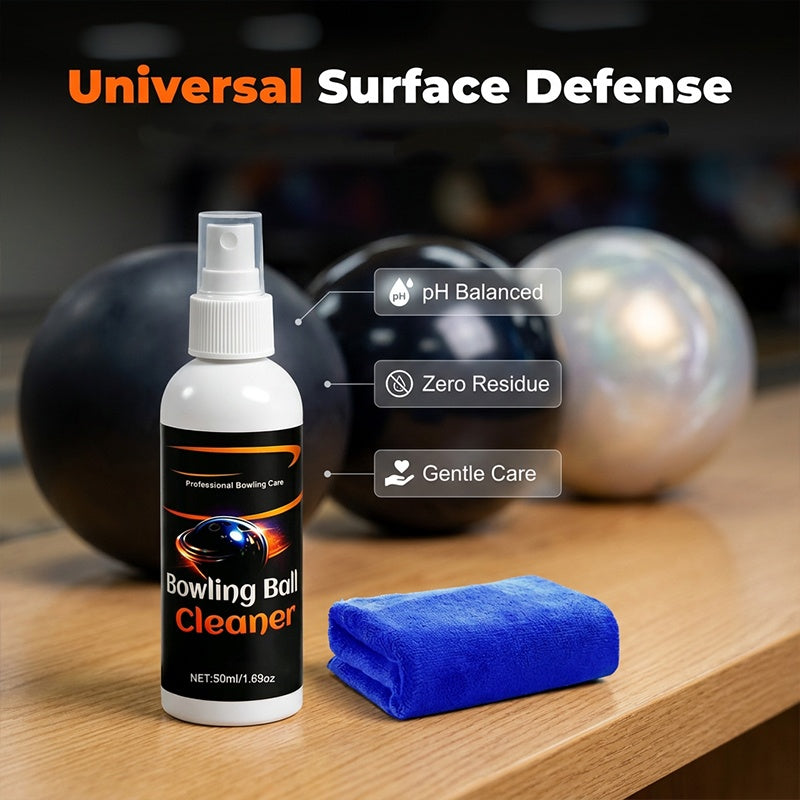 Professional Bowling Ball Cleaner Restores Grip | Spray & Wipe | BallBright