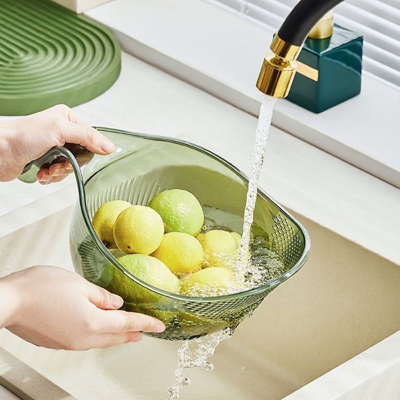 Miska na proplachování rýže | Myje a slévá přes jemné sítko | Z PET pro rýži | RinseBowl