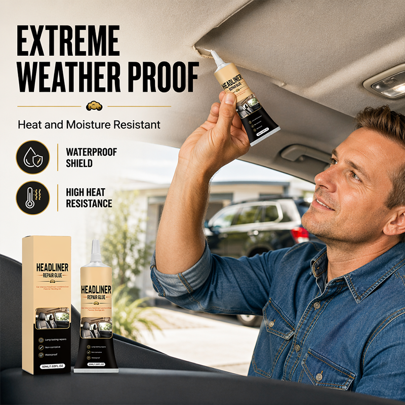 Autohimmel Reparaturkleber | Hochfest & Fleckfrei | Hitze- und Wetterfest | BondRenew