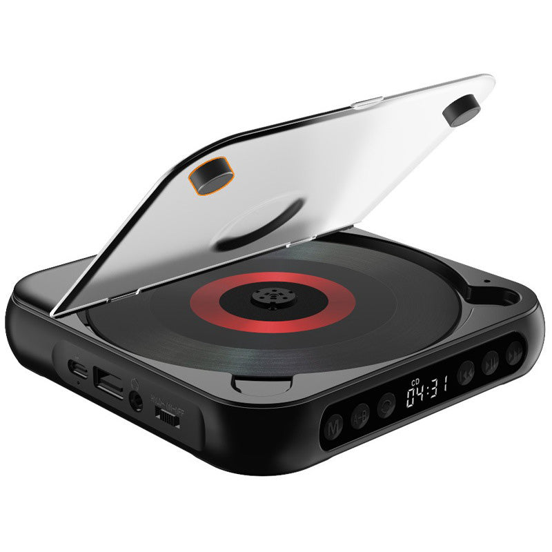 Reproductor de CD Bluetooth portátil | Transmisión inalámbrica y reproducción de CD | con mando a distancia | RetroSpin