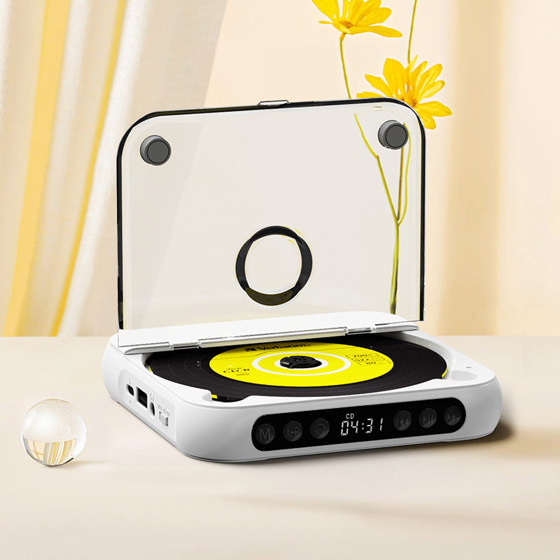 Reproductor de CD Bluetooth portátil | Transmisión inalámbrica y reproducción de CD | con mando a distancia | RetroSpin