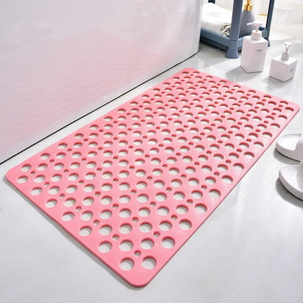 Tapis de sécurité pour salle de bain | PVC antidérapant avec trous de drainage | Évacuation rapide de l'eau | AquaGrip