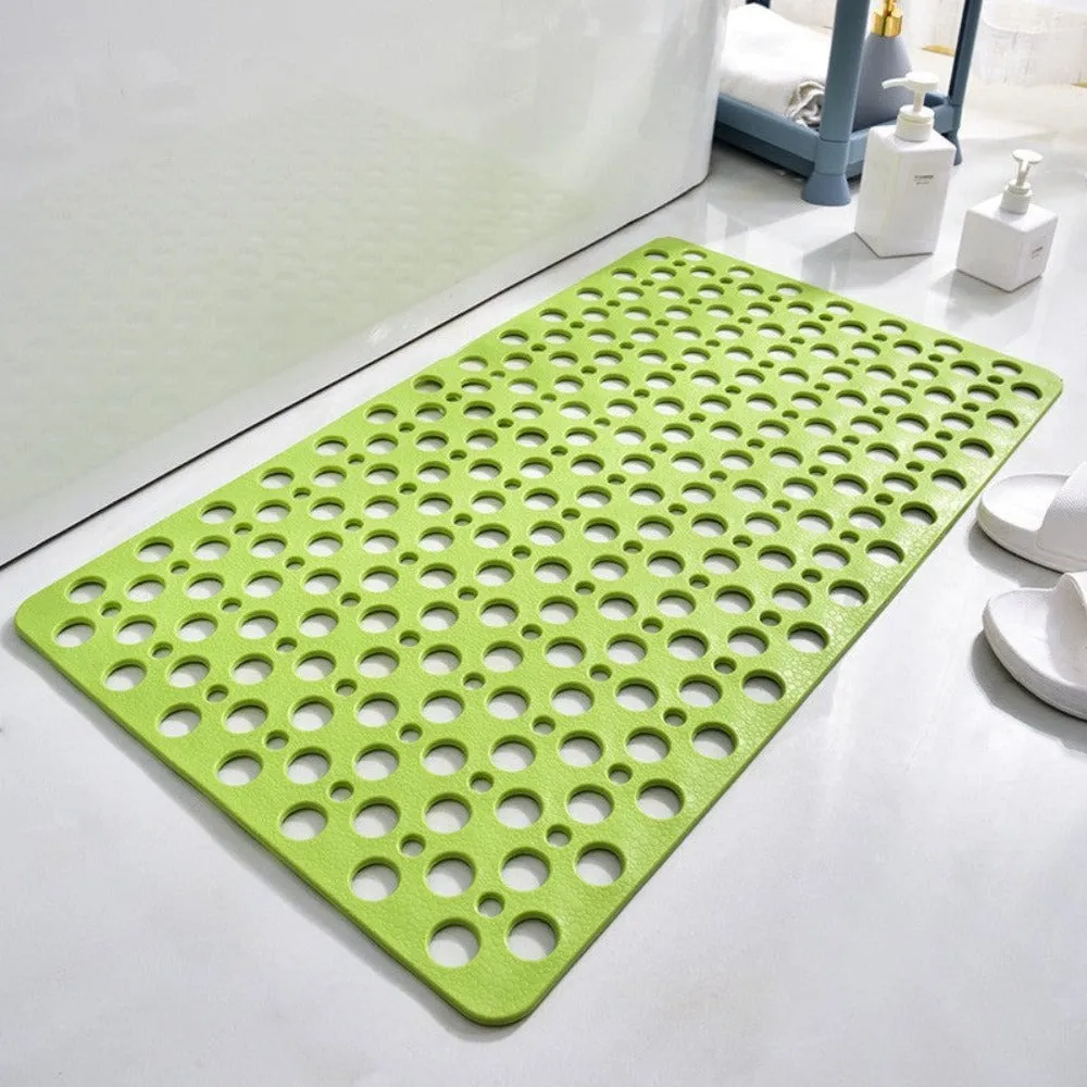 Tapis de sécurité pour salle de bain | PVC antidérapant avec trous de drainage | Évacuation rapide de l'eau | AquaGrip