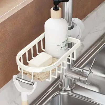Ράφι ντους | Για στερέωση στη βρύση | Τοποθέτηση χωρίς τρύπημα | DripRack