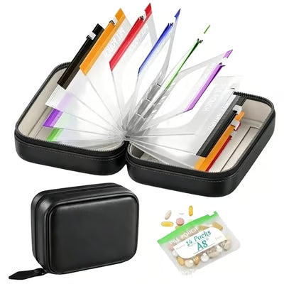 Pillenorganizer | Waterdichte zakjes om te labelen | Weekoverzicht | PillPocket