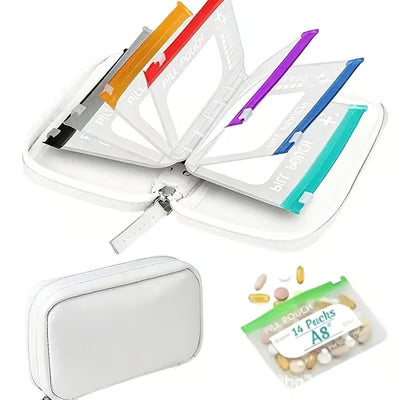Pillenorganizer | Waterdichte zakjes om te labelen | Weekoverzicht | PillPocket