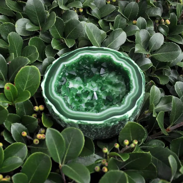 Healing Energy Candle | Geode Design | Natural Wax | StillGlow