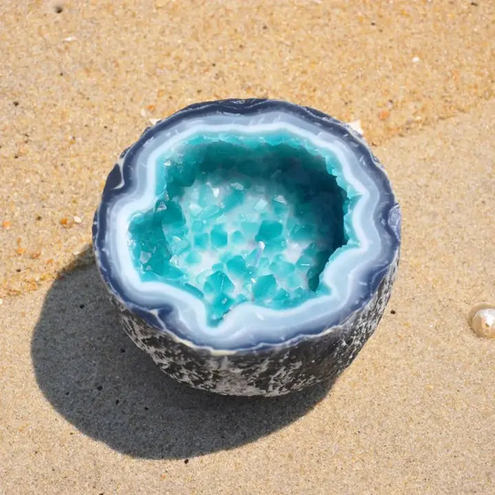 Healing Energy Candle | Geode Design | Natural Wax | StillGlow