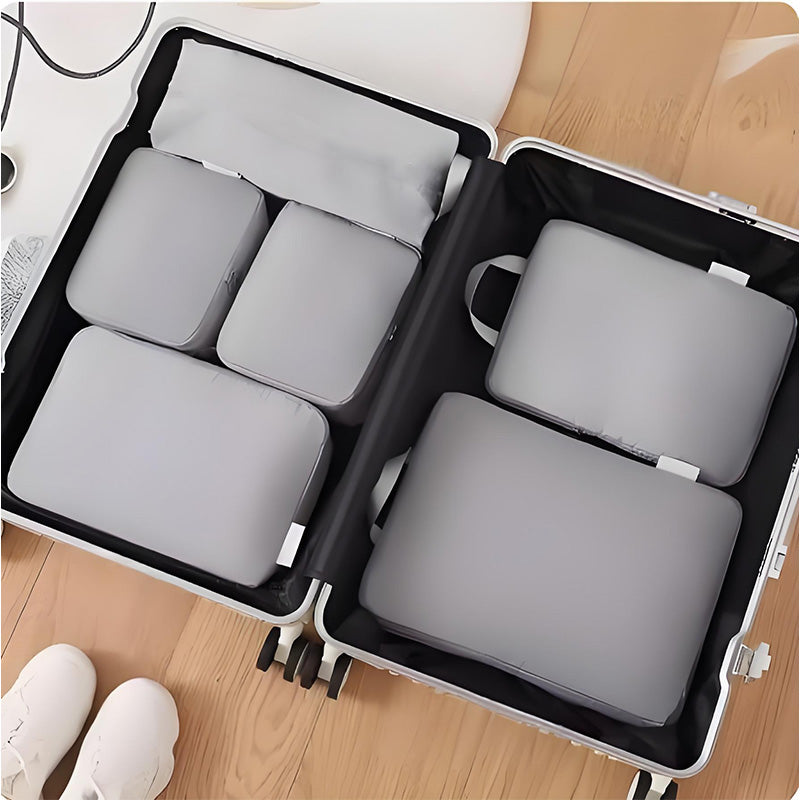 Packväskeset med kompression | Mer plats i resväskan | Packkuber i polyester | TripCube