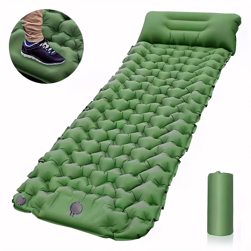 Matelas de camping gonflable | Pompe à pied et oreiller | Gonflé en quelques secondes | TrailBed