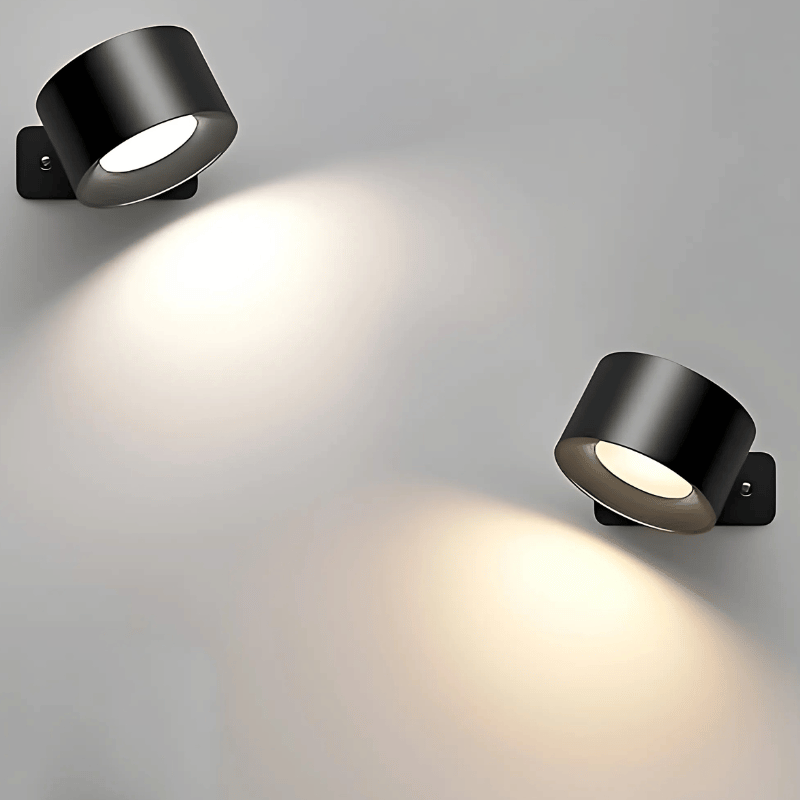 LED-Wandlampe Kabellos | 360° Drehbar | Warmes Leselicht | TwistLight