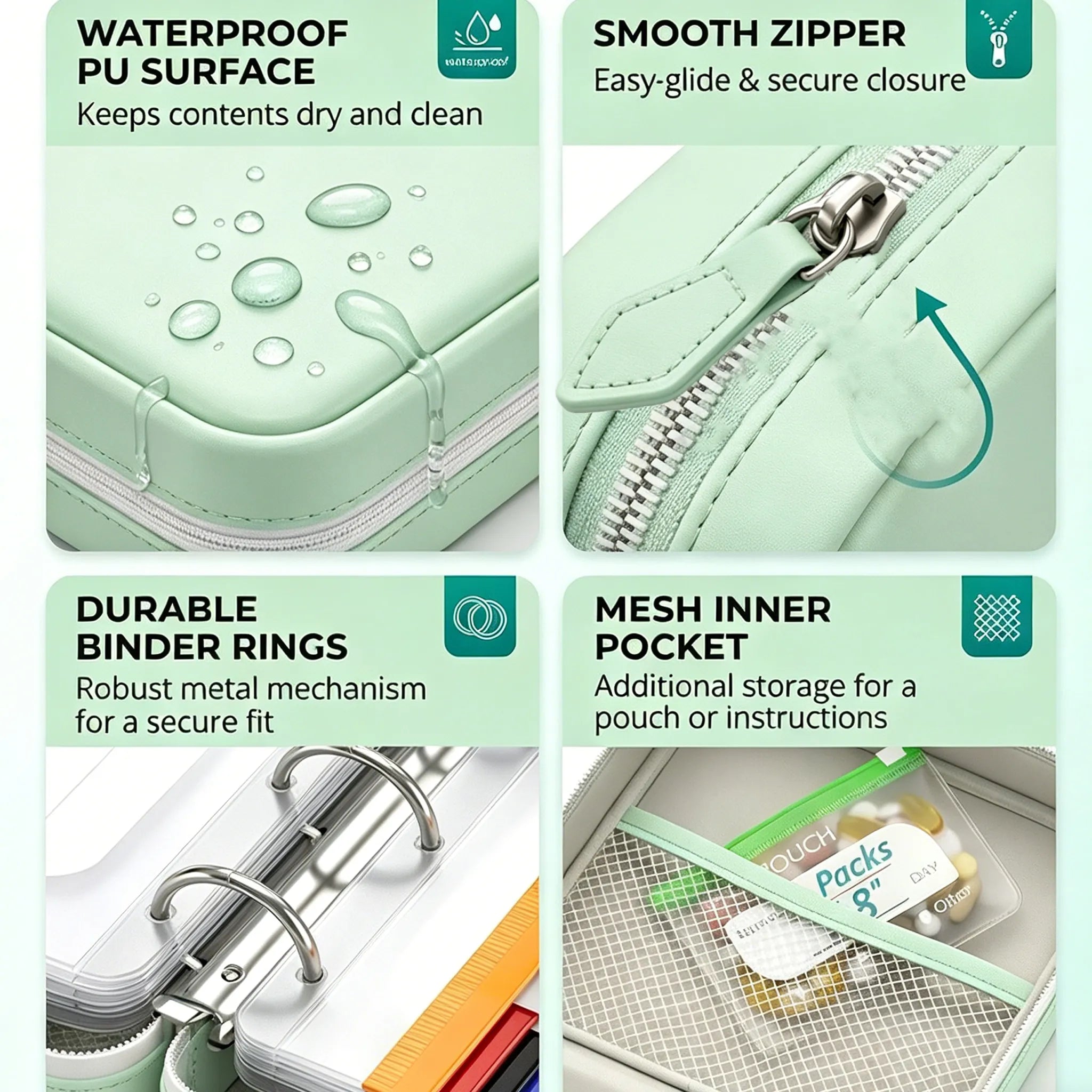 Pillenorganizer | Waterdichte zakjes om te labelen | Weekoverzicht | PillPocket