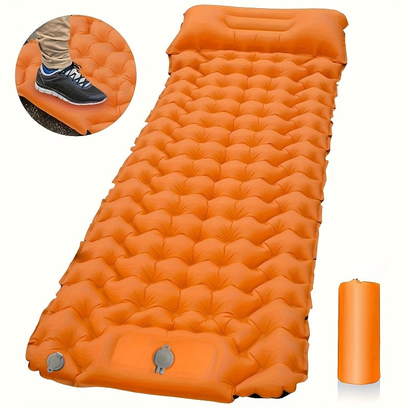 Matelas de camping gonflable | Pompe à pied et oreiller | Gonflé en quelques secondes | TrailBed