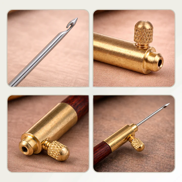 Set de ace pentru broderie cu tambur | 3 mărimi de ace | StitchPro