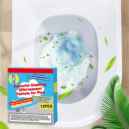 Šumivé tablety na čištění potrubí | Rozpouštějí tuk | Neutralizují zápach | DrainTab