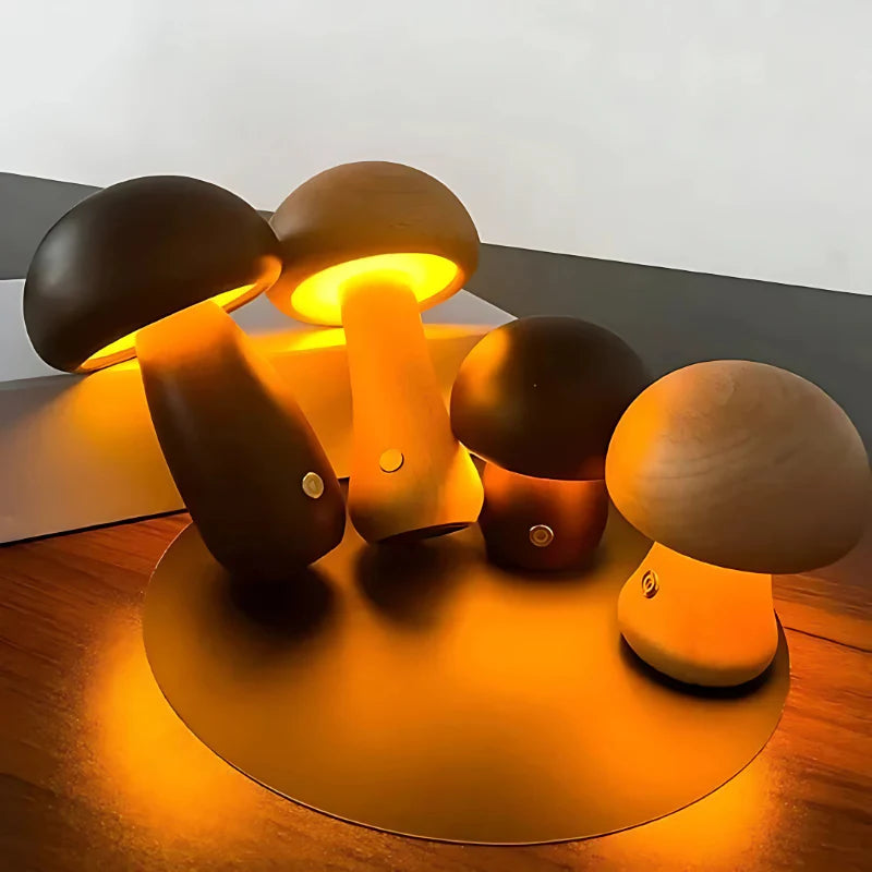 Enchanting Mushroom Night Light | Dimmable & Flicker-Free | USB Rechargeable | LumiCap