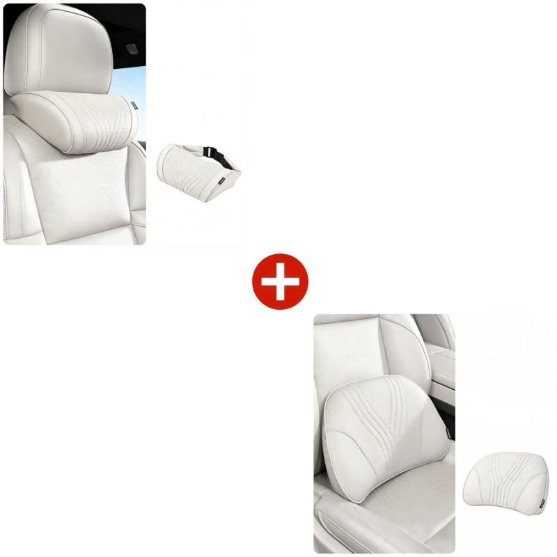 Almofada cervical universal | Formato ergonómico | Correia ajustável | NeckEase