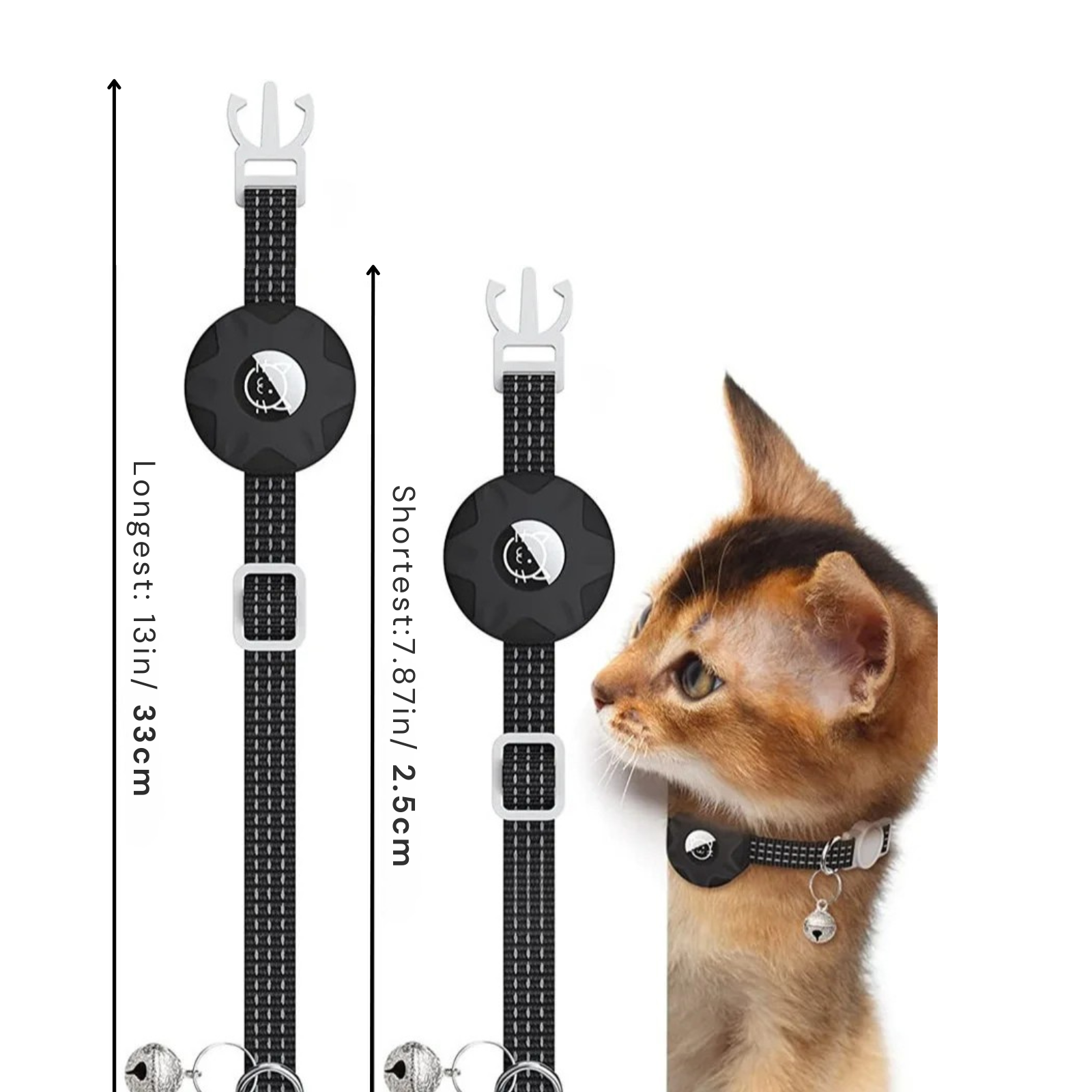 Smart-Tracker e collare per gatti | Senza GPS e SIM | Localizzazione tramite rete Android | FindPaw