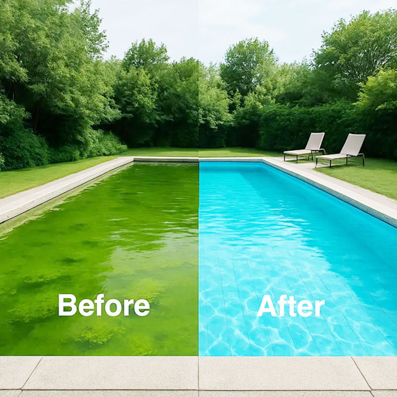 Nettoyant pour piscine | Clarifiant pour l’eau | Rend à nouveau limpide l’eau trouble de la piscine | PoolShine