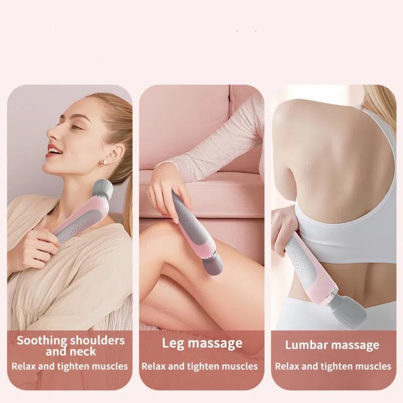 Bærbar elektrisk massageapparat | 5 intensiteter | Trådløs, USB-genopladelig | RelaxPulse