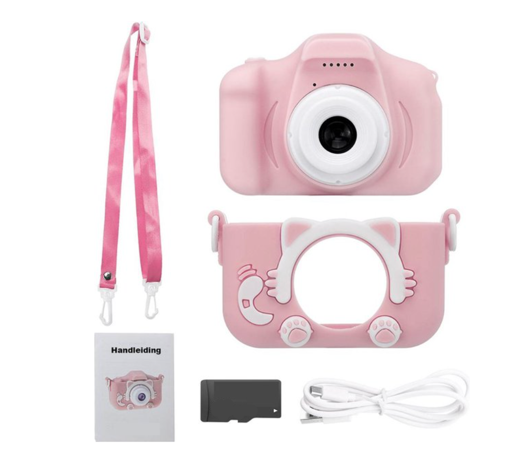 Appareil photo pour enfants | Vidéo et photo HD | Design résistant aux chocs avec dragonne | SnapKid