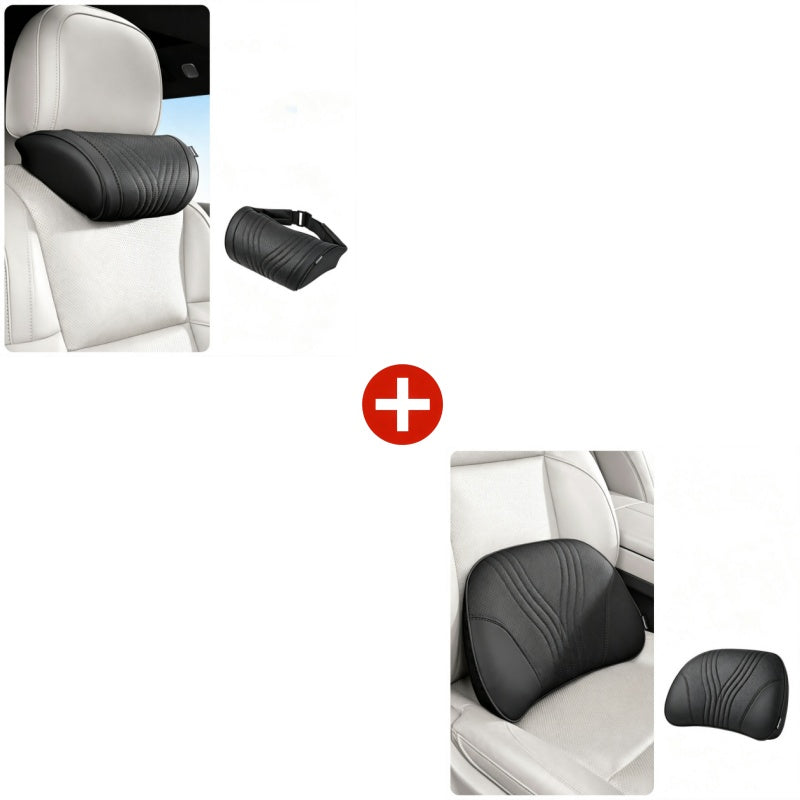 Almofada cervical universal | Formato ergonómico | Correia ajustável | NeckEase